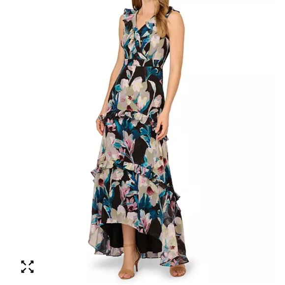 Adrianna Papell High Low Dress - size 10 - Picture 1 of 12